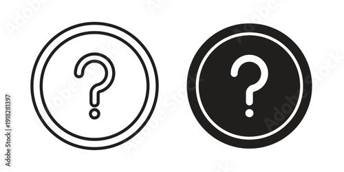 Question mark icons symbol. vector illustration pack for apps and designs