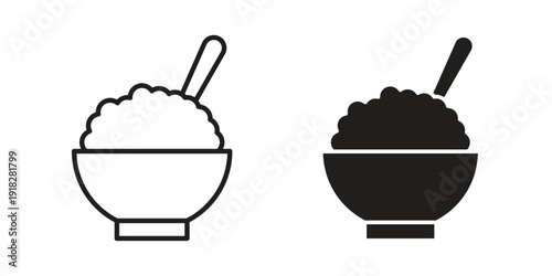 Rise Bowl icons symbol. vector illustration pack for apps and designs