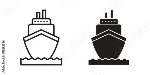 Ship icons symbol. vector illustration pack for apps and designs