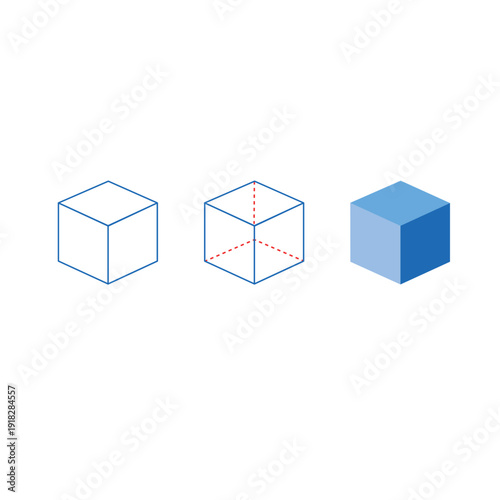 Cube figure set
