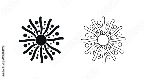 Abstract doodle art, creative sketch, modern design, digital illustration Vector