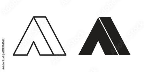 Tent icons symbol. vector illustration pack for apps and designs