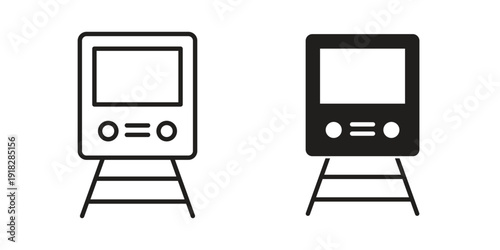 Train icons symbol. vector illustration pack for apps and designs