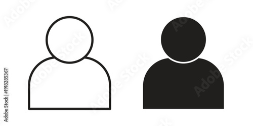 User icons symbol. vector illustration pack for apps and designs