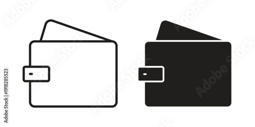 Wallet icons symbol. vector illustration pack for apps and designs