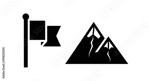 Black Flag and Mountain Symbols.