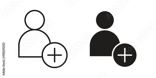 Following icon vector. EPS 10 editable vector bundle