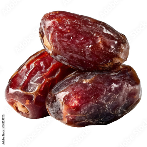 Wallpaper Mural Three fresh and nutritious dates are stacked on top of each other isolated on black isolated on transparent background Torontodigital.ca