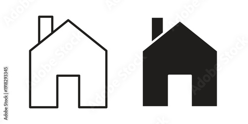 Home icon vector. EPS 10 editable vector bundle