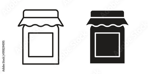 Jam icon vector. EPS 10 editable vector bundle