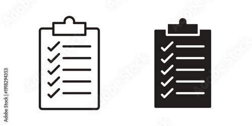 List check icon vector. EPS 10 editable vector bundle