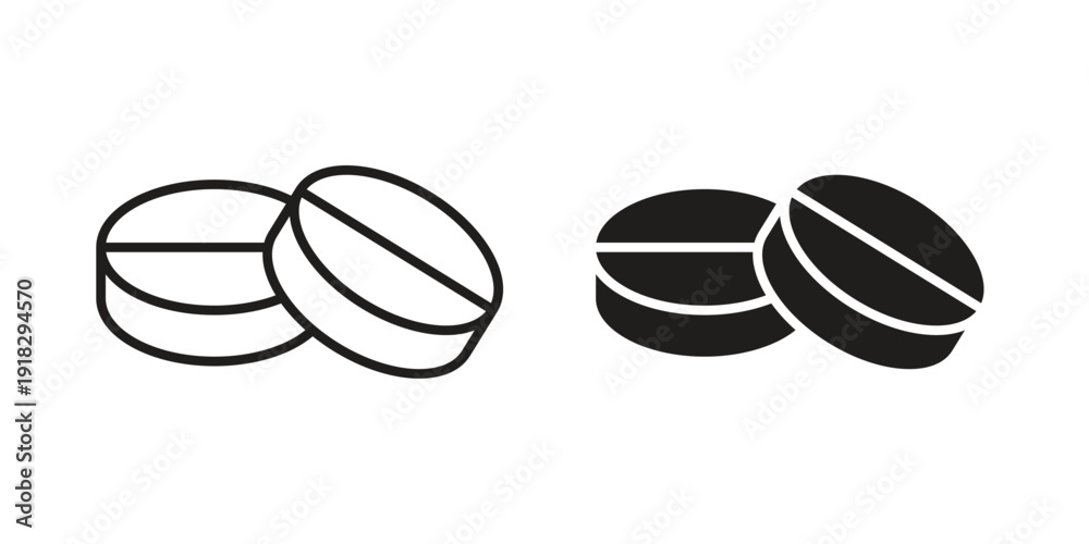 Fototapeta premium Medicine icon vector. EPS 10 editable vector bundle