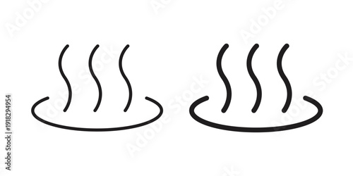 Onsen icon vector. EPS 10 editable vector bundle