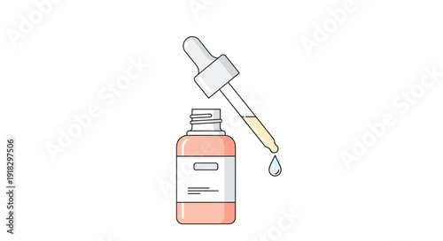 Bottle with dropper pipette.