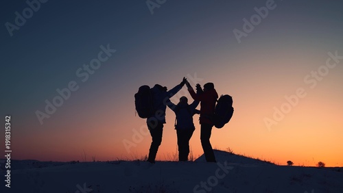 Fotografija Victory, success, business teamwork