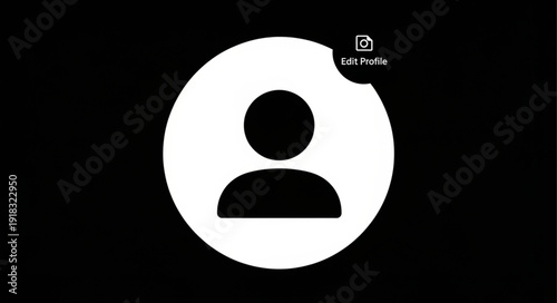 Simple Silhouette Icon Representing A Person Or User.