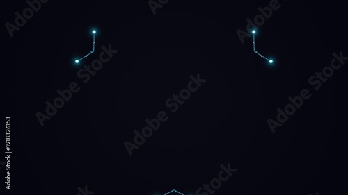 Abstract Digital Network Connection Background Loop.