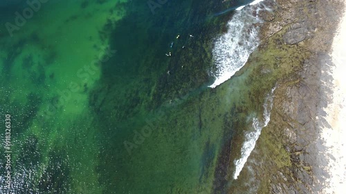 Aerial Drone View of Jeffreys Bay South Africa – Surf Beach and Scenic Coastline