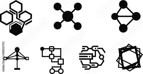 Modern Wearable Technology Smart Ring and AR Glasses Icons