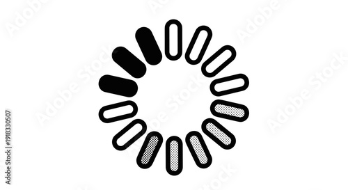 Loading circle graphic