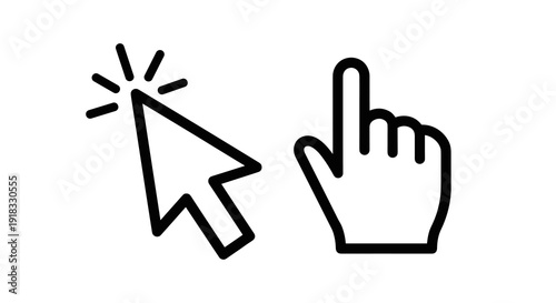 Mouse click and hand