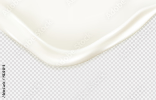 Liquid vector dripping ice cream texture. Glossy sugary flow drip, melting creamy surface.