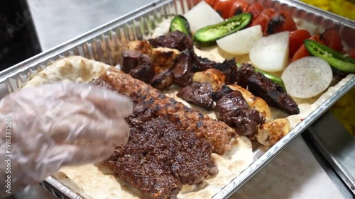 Grilled Kebab on Charcoal Grill – Juicy BBQ Meat Ready to Serve