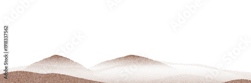  Chocolate and coffee powder, scattered cocoa on a light background. Particles of earth and dust. Brown sand texture.Top view of the cake.