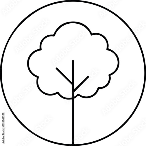 Tree Icon Natural Environment Symbol