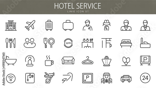 Hotel Service Icons