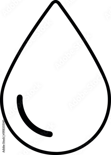 Water Drop Icon Hydration Symbol