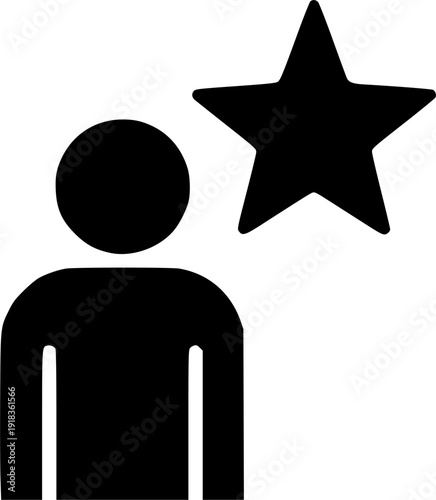 Customer loyalty icon on white background. Modern simple icon vector illustration. vector silhouette illustration isolated on white background 
