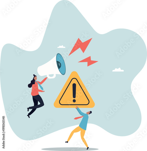 Important announcement, attention or warning information, breaking news or urgent message communication,human life and situation.