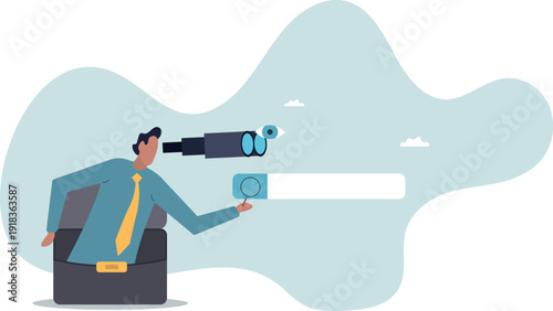 Search and discovery career or job opportunity, looking for job vacancy, marketing insight, find new success,human life and situation.