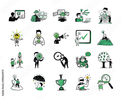 Innovative business pros sparking creative ideas innovation, business creativity, creative solutions, idea generation, entrepreneurship, business growth, brainstorming, innovation strate