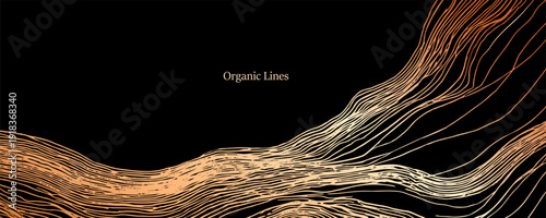  Elegant wood texture with golden rings and organic patterns. Luxury tree bark background perfect for sophisticated design projects and premium invitations.