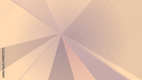 Soft peach abstract geometric background with pastel radial light and polygon pattern