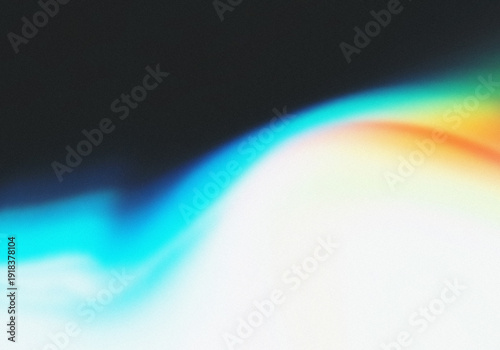 Tableau sur toile Soft Abstract Blue and Orange Gradient Glow