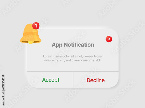 Reminder new notification pop up template. Business planning ,events, reminder and timetable page vector illustration EPS10.