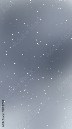 Minimalist Falling White Snow Flake Animated Background in Winter Season
