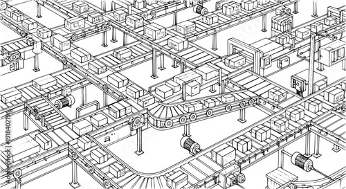 Isometric construction site illustration with excavator workers concrete pipes lighting towers for civil engineering