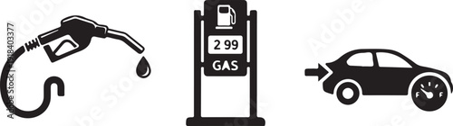 Unique icon of an oil pump