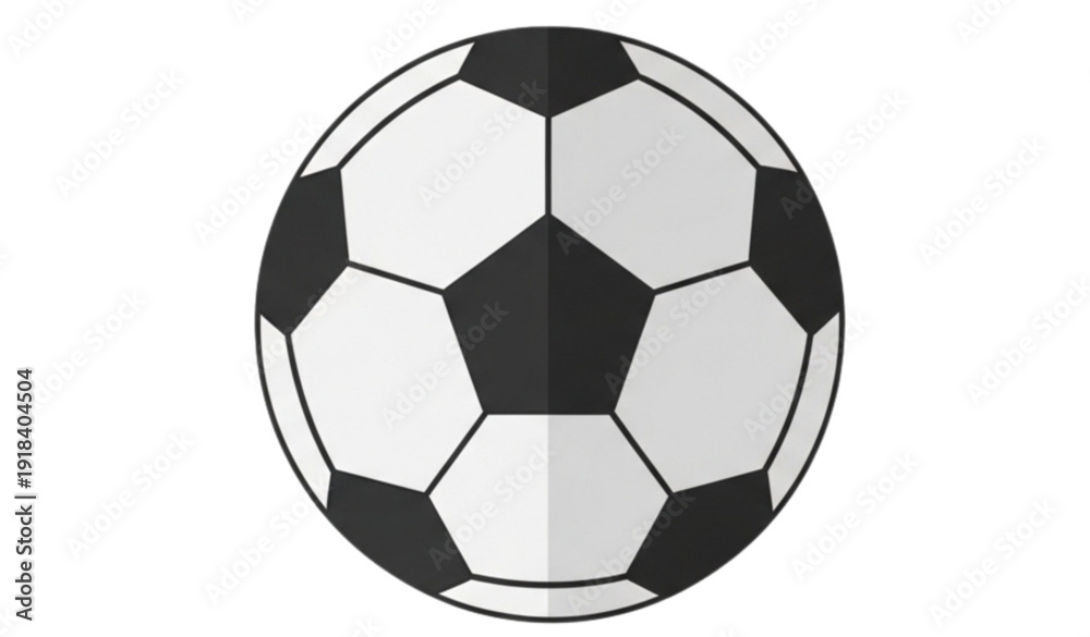 Fototapeta premium Soccer Ball Vector Design Template Isolated on White EPS 10