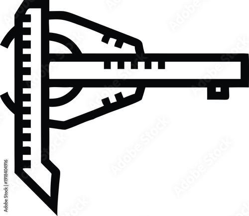 Professional measurement caliper device for accurate distance and dimension assessment
