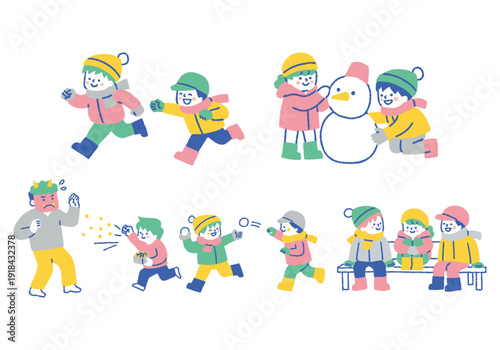 Children's Set for Enjoying Winter Events_Color