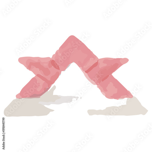 幼稚園・保育園向け 5月のやさしい水彩挿絵イラストシリーズ｜折り紙の兜（子どもの日）｜May Gentle Watercolor Origami Samurai Helmet for Children’s Day