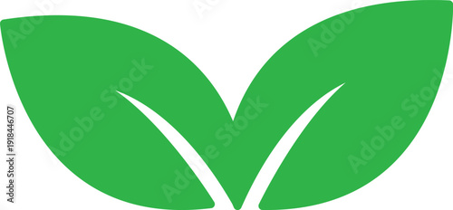 Art & Illustration, Natural green leaf icon for ecology and organic brand