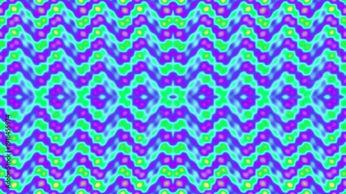 Colorful Abstract Geometric Pattern with Bright Neon Shades