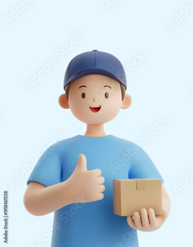 전문 직업을 가진 3D 캐릭터
