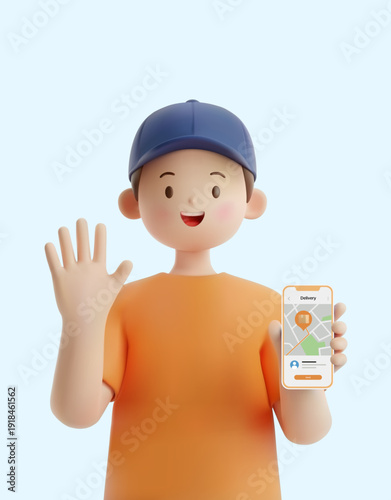 전문 직업을 가진 3D 캐릭터
